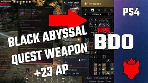 bdo black abyssal weapon exchange.